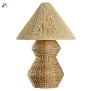 Handmade Raffia Table Lamp