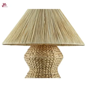 Handmade Raffia Table Lamp