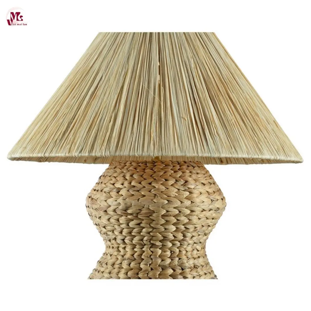 Handmade Raffia Table Lamp