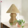 Handmade Raffia Table Lamp