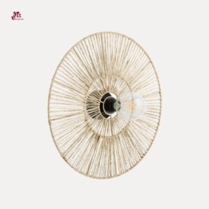 Vintage Woven Round Wall Light