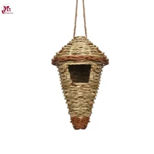 Straw Woven Hummingbird House