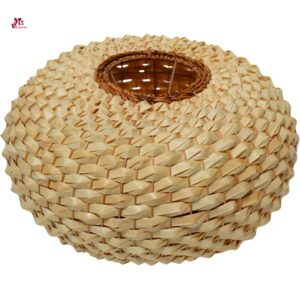 Handmade wicker hanging light