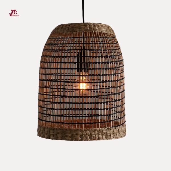 Straw chandelier