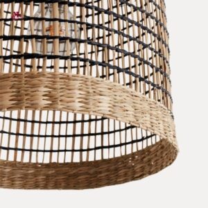 Straw chandelier