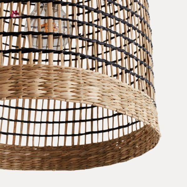 Straw chandelier