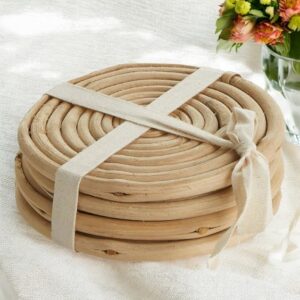 Rattan coaster