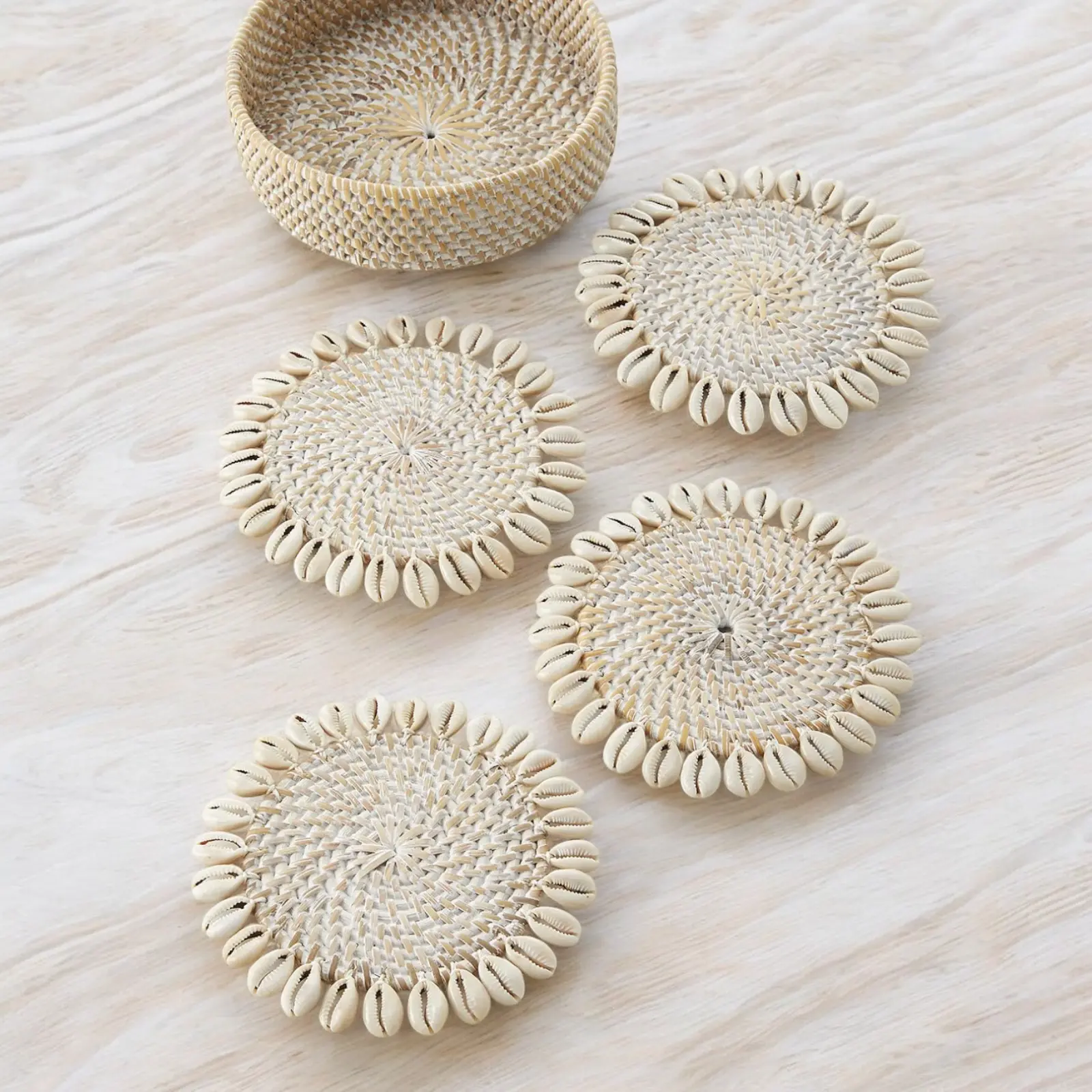 Handmade Natural Rattan Coaster