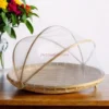 Mesh Food Cover Bamboo Base
