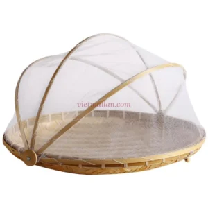 Mesh Food Cover Bamboo Base