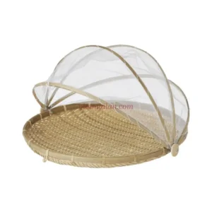 Mesh Food Cover Bamboo Base