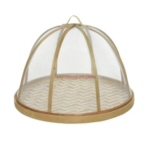 Round Bamboo Food Cover