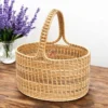 Vintage Rattan Picnic Basket