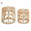 Set Of Two Natural Rattan Tables