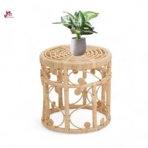 Set Of Two Natural Rattan Tables