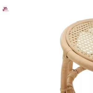 Natural Round Rattan Stool