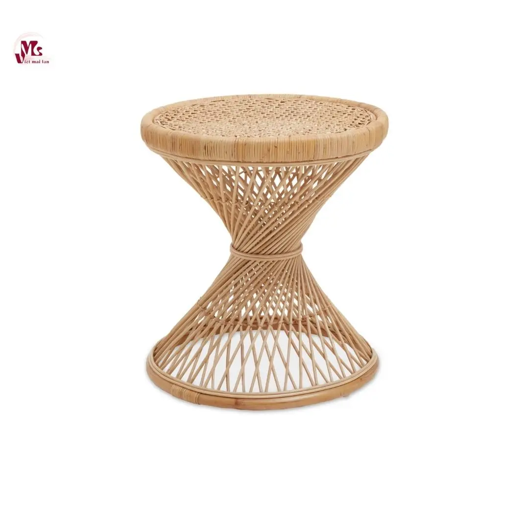 Natural Wicker Rattan Stool
