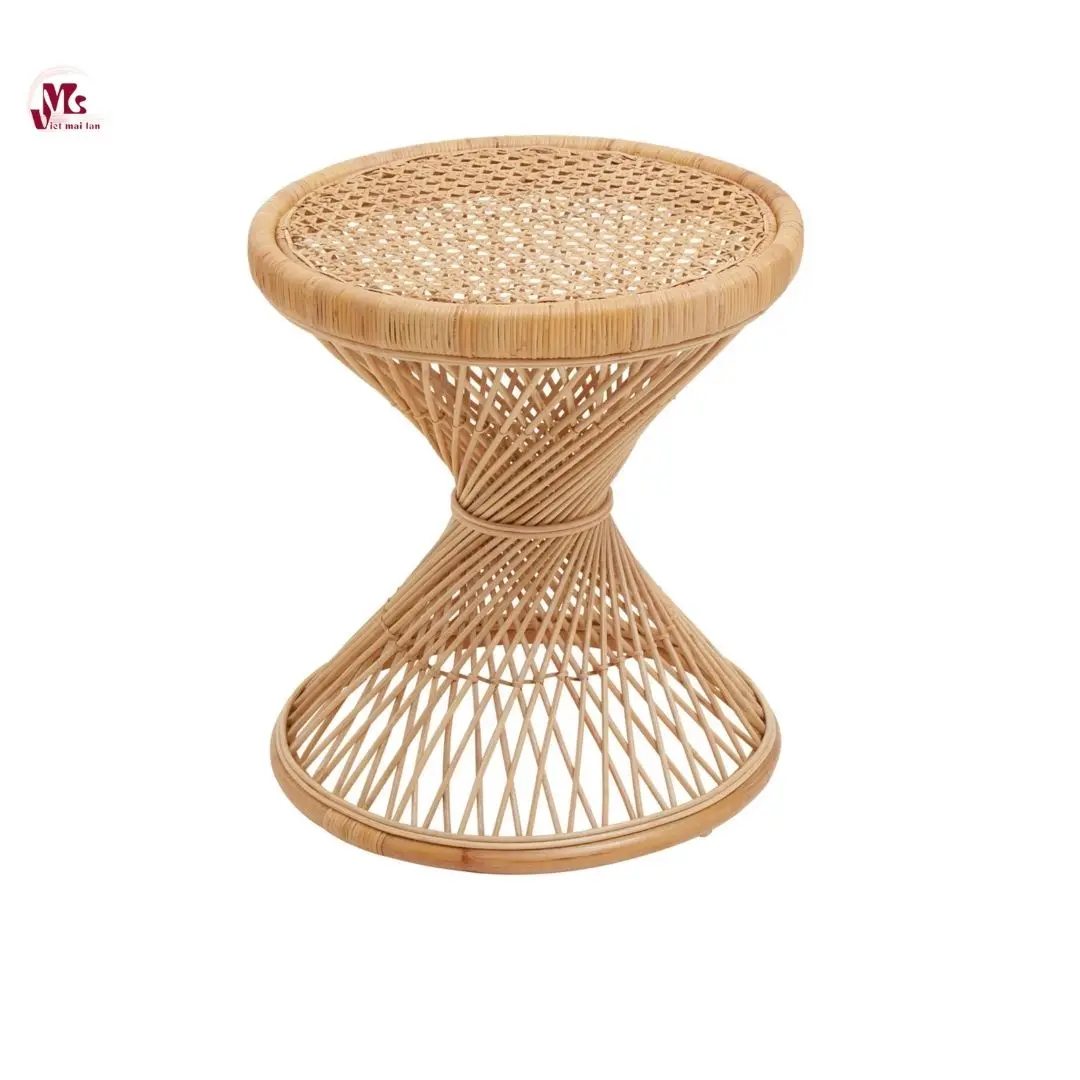 Natural Wicker Rattan Stool