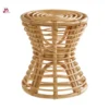 Handwoven Natural Rattan Stool