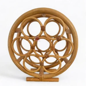 Vintage Rattan Wicker Wine Bottle Holder