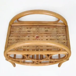 Woven Rattan Wine Rack
