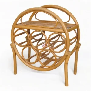 Woven Rattan Wine Rack