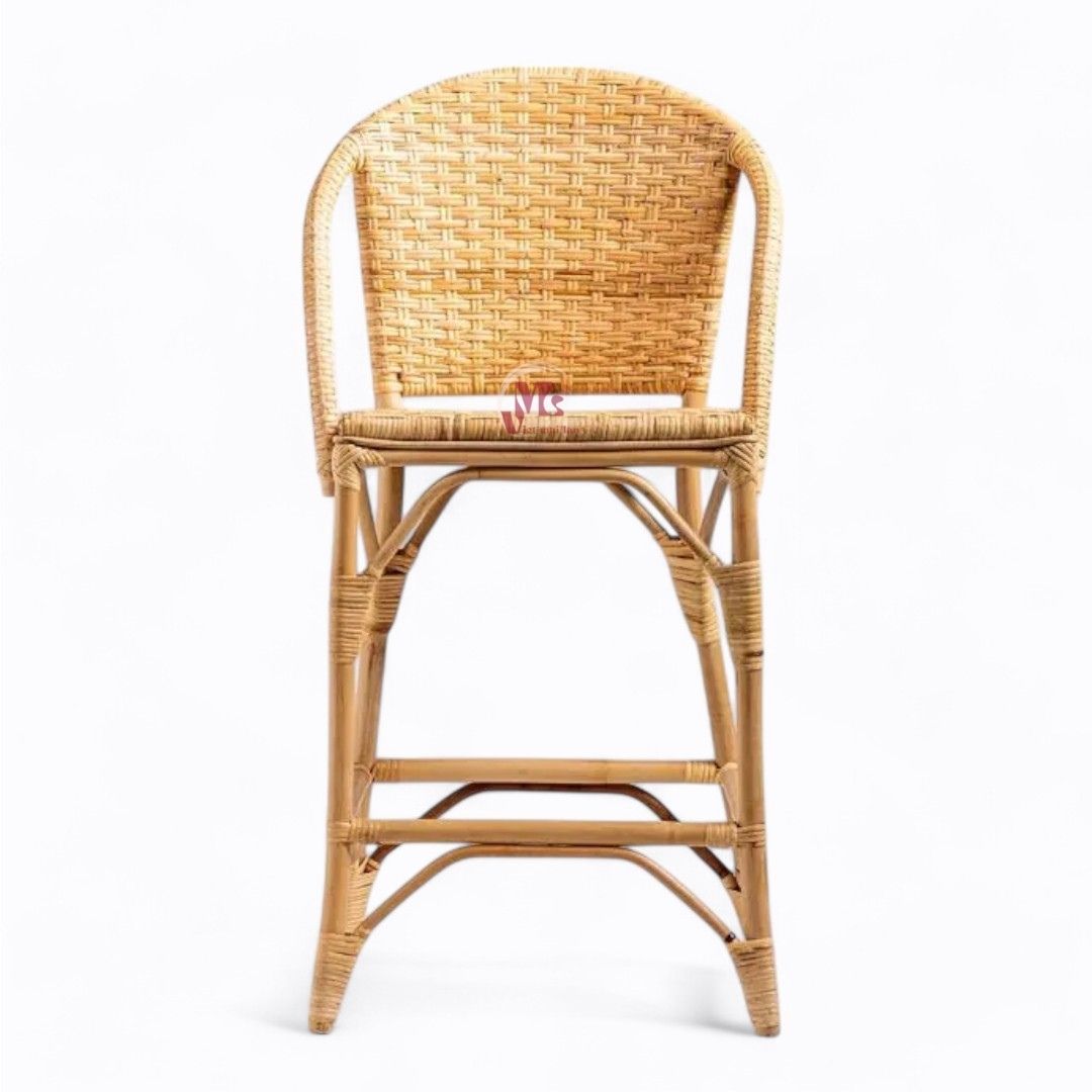 Rattan Bar Stool In Natural