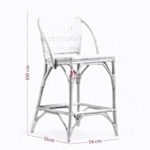 Rattan Bar Stool In Natural