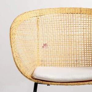 Brown Rattan Bar Stool