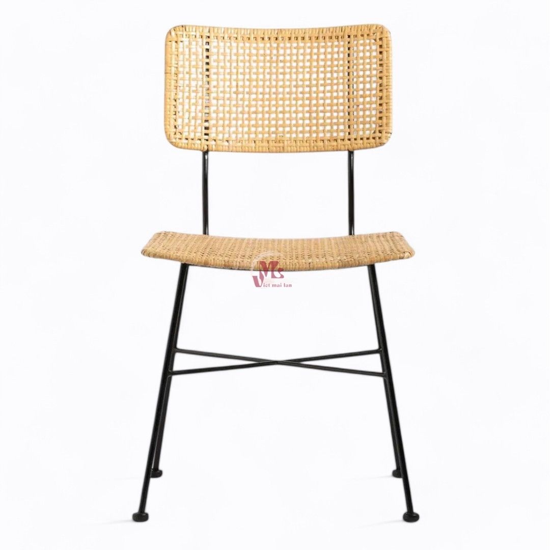 Natural Brown Rattan Bar Stools