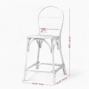 Natural Wicker Bar Chair