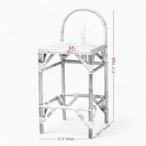 Simple Wicker Rattan Bar Chair