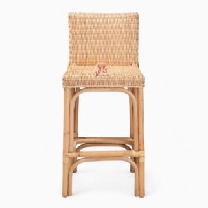 Vintage Woven Rattan Bar Chair