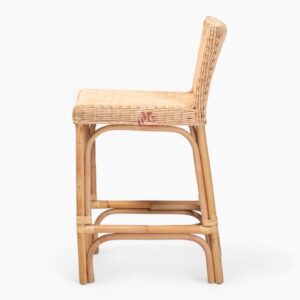Vintage Woven Rattan Bar Chair