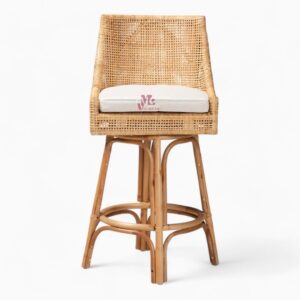 Natural Wicker Rattan Bar Stool