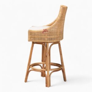 Natural Wicker Rattan Bar Stool