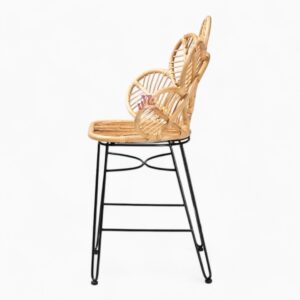 Flower Rattan Bar Chair
