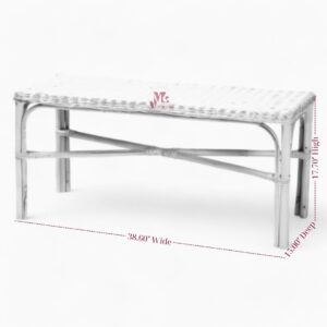 Wicker Rattan Bench