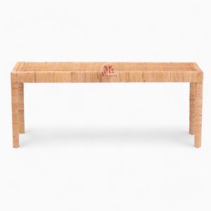 Modern Rattan Bench