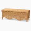 Boho Rattan Bench