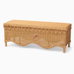 Boho Rattan Bench