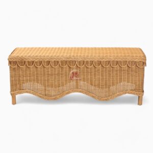 Boho Rattan Bench