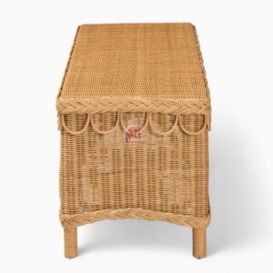 Boho Rattan Bench