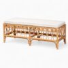 Rattan Bench with Cushion