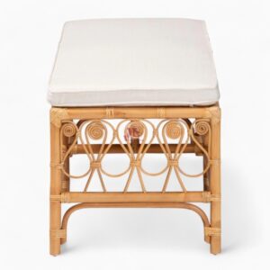 Rattan Bench with Cushion