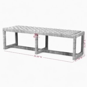 Natural Seagrass Bench