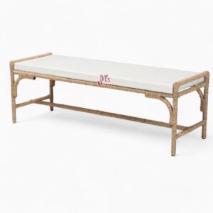 Natural Woven Seagrass Bench