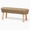 Woven Seagrass Bench