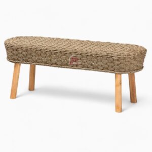 Woven Seagrass Bench