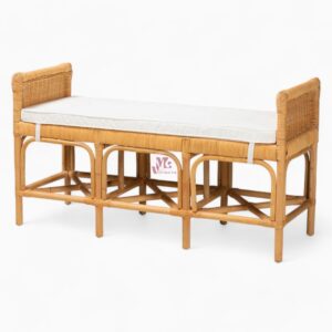 Modern Rattan Bench Chair